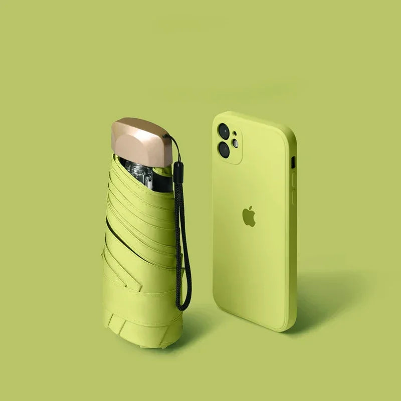 Mini Pocket Umbrella – Folding UV & Rain Protection Parasol