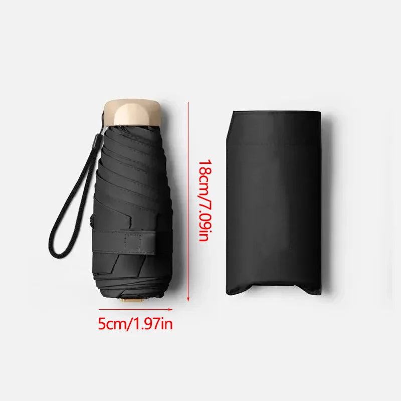 Mini Pocket Umbrella – Folding UV & Rain Protection Parasol