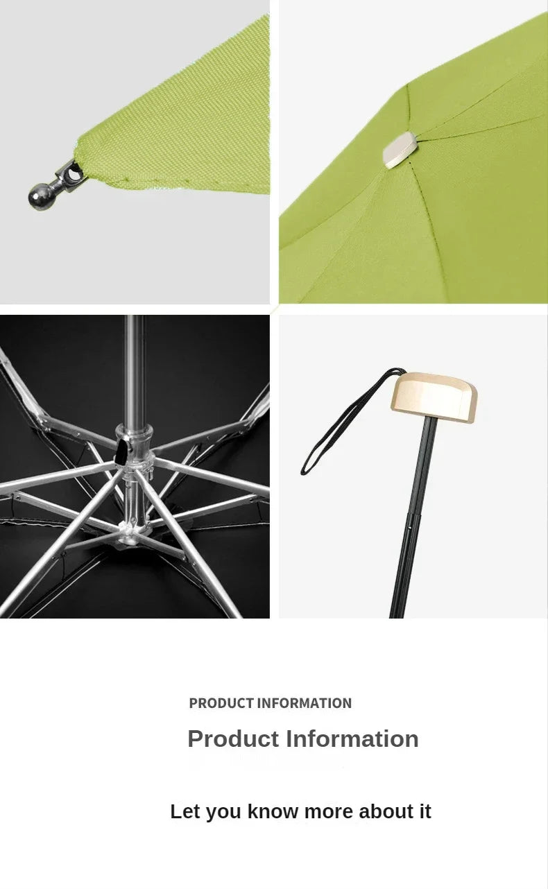Mini Pocket Umbrella – Folding UV & Rain Protection Parasol