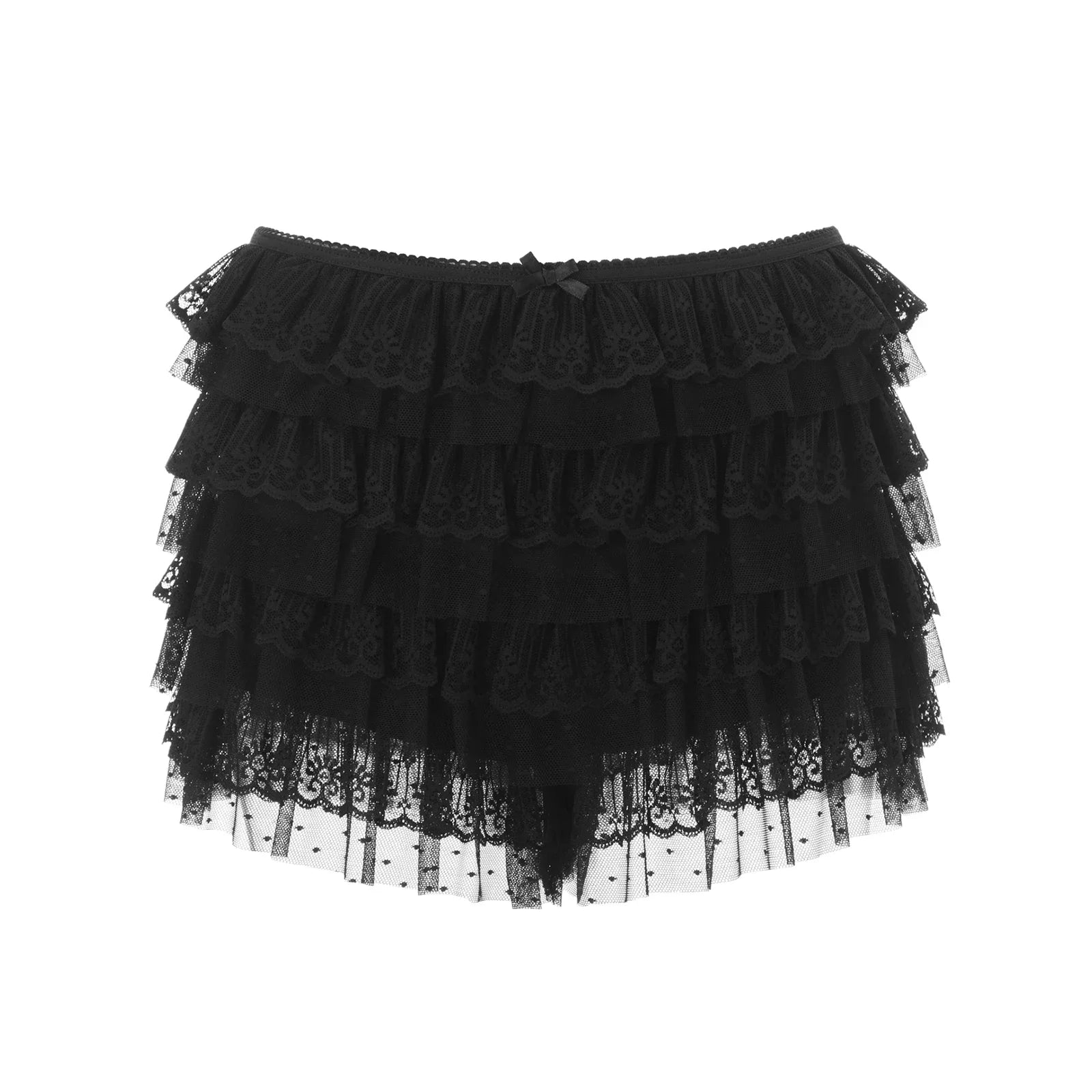Sexy Women Mesh Lace Bloomer Shorts