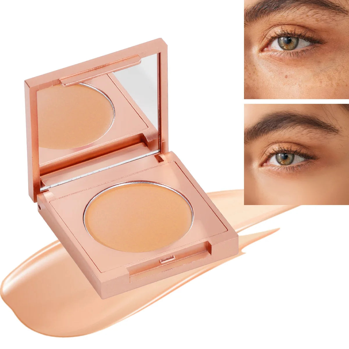 HOT colored clay CC undereye corrector 4in1 & free brush