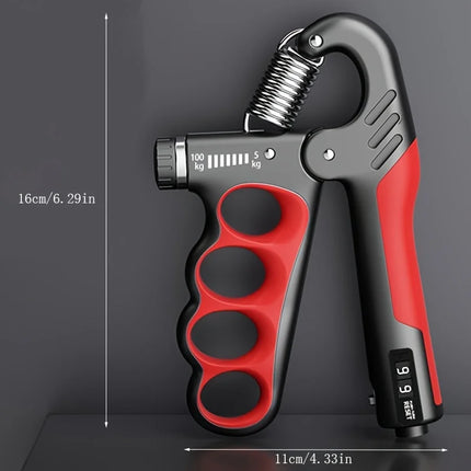 Five-Finger Hand Grip Strength Booster with Digital Counter
