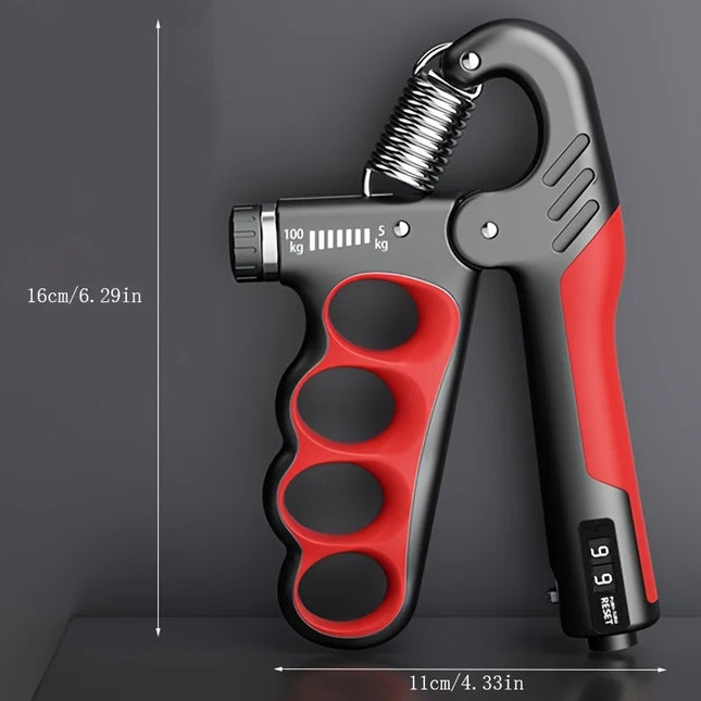 Five-Finger Hand Grip Strength Booster with Digital Counter
