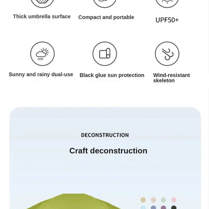 Mini Pocket Umbrella – Folding UV & Rain Protection Parasol