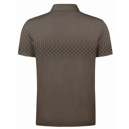 Men Summer Short Sleeve Fashion Zipper Polo Shirt .