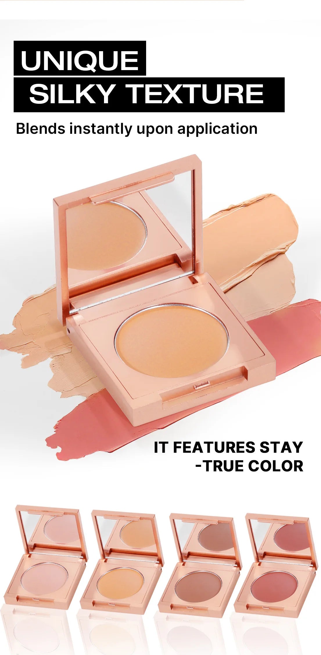 HOT colored clay CC undereye corrector 4in1 & free brush